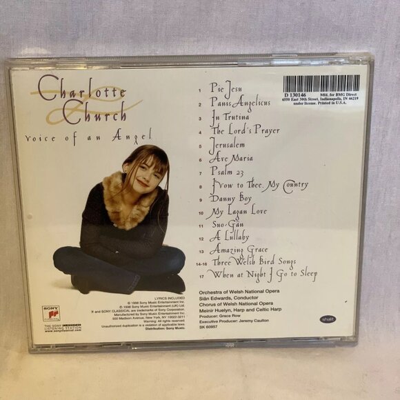 Charlotte Church Voice Of An Angel (CD, 1998) Sony Classical – SK 60957 VG+ - Picture 2 of 5